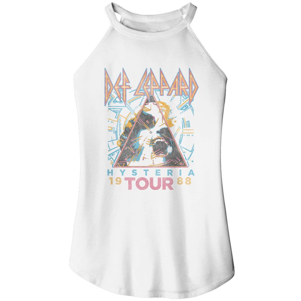 Def Leppard Ladies Rocker Tank - Hysteria 88