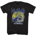 Black Def Leppard t-shirt featuring Def Leppard US Invasion design