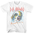 White Def Leppard t-shirt featuring Def Leppard Faces design