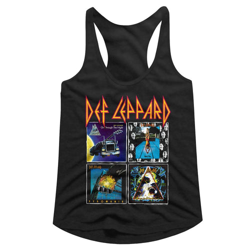 Def Leppard Ladies Racerback - 80s Albums