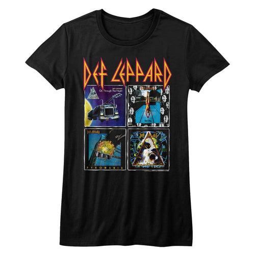 Def Leppard Ladies T-Shirt - 80s Albums