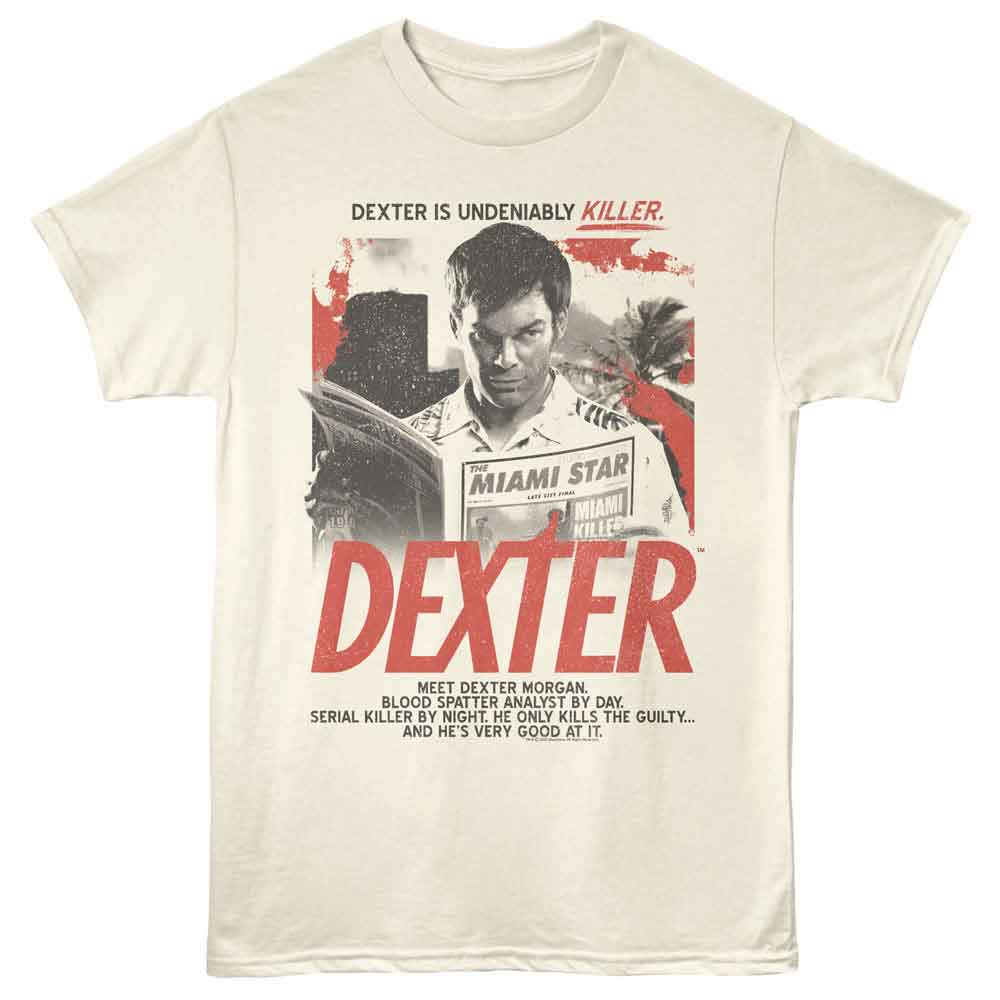 Natural Dexter t-shirt featuring Dexter A Killer Series Alt design