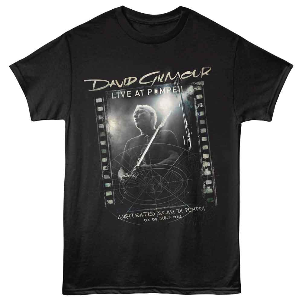 Black David Gilmour t-shirt featuring David Gilmour Lap Steel design