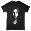 Black David Gilmour t-shirt featuring David Gilmour Photo portrait design