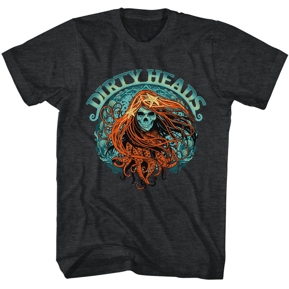Black heather Dirty Heads t-shirt featuring Dirty Heads Phantoms Reimagined design