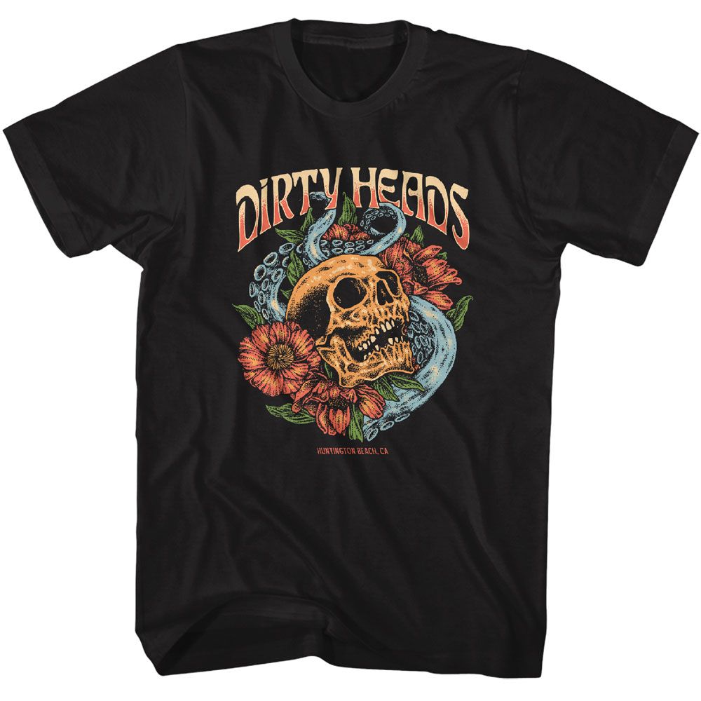 Black Dirty Heads t-shirt featuring Dirty Heads Treasure design
