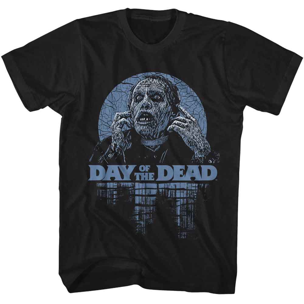 Black Day of the Dead t-shirt featuring Day of the Dead Bub the zombie design
