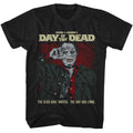 Black Day of the Dead t-shirt featuring Day of the Dead Bub Salute design