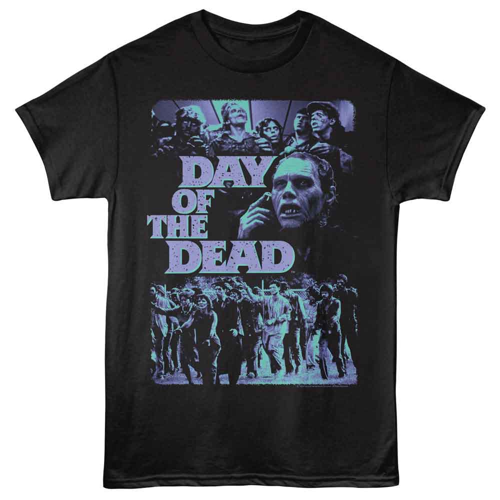 Black Day of the Dead t-shirt featuring Day of the Dead Hordes Of Dead design