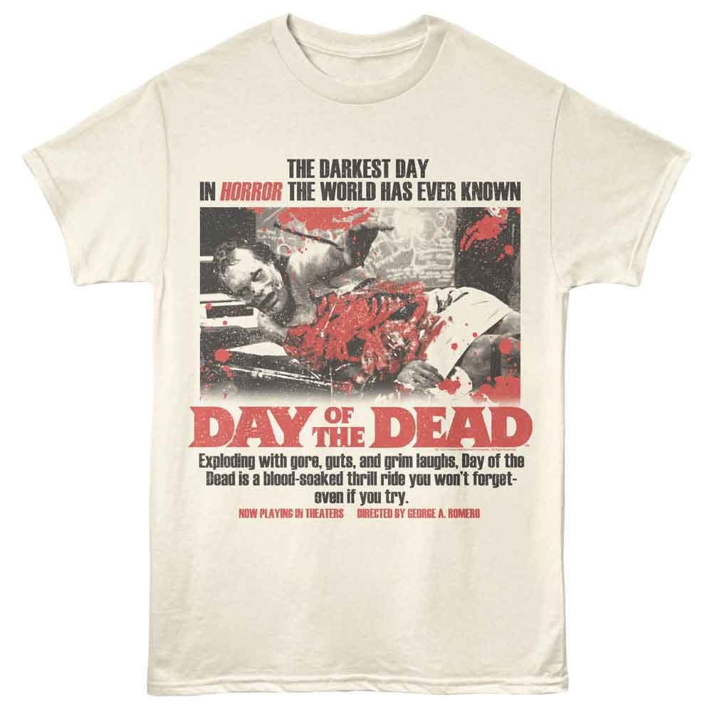 Natural Day of the Dead t-shirt featuring Day of the Dead Cut Open Guy design