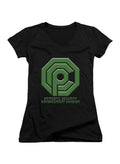 Black Domestic Security Enforcement Division Juniors V-Neck T-Shirt