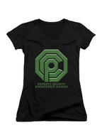 Black Domestic Security Enforcement Division Juniors V-Neck T-Shirt