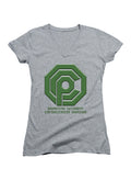 Gray Domestic Security Enforcement Division Juniors V-Neck T-Shirt