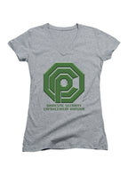 Gray Domestic Security Enforcement Division Juniors V-Neck T-Shirt