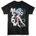 Black Darkstalkers t-shirt featuring Darkstalkers Meow Felicia catgirl design