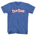 Royal heather Dum Dums t-shirt featuring Dum Dums Logo design