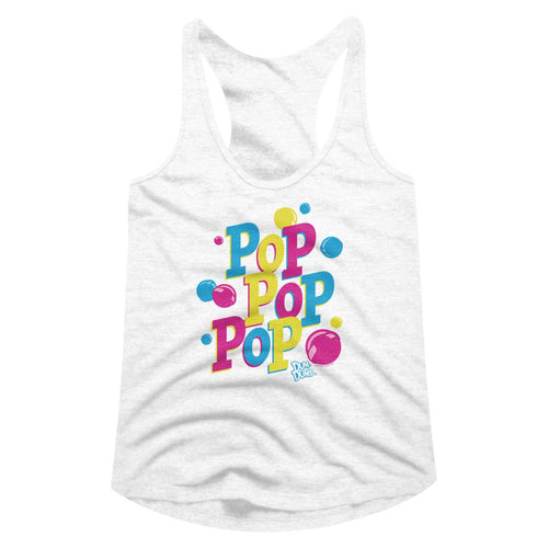 Dum Dums Ladies Racerback - Pop Pop Pop