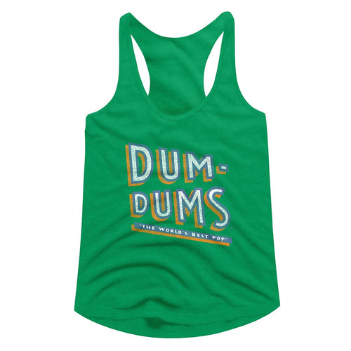 Dum Dums Ladies Racerback - Stacked Dum