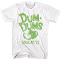 White Dum Dums t-shirt featuring Dum Dums Green Apple Light design