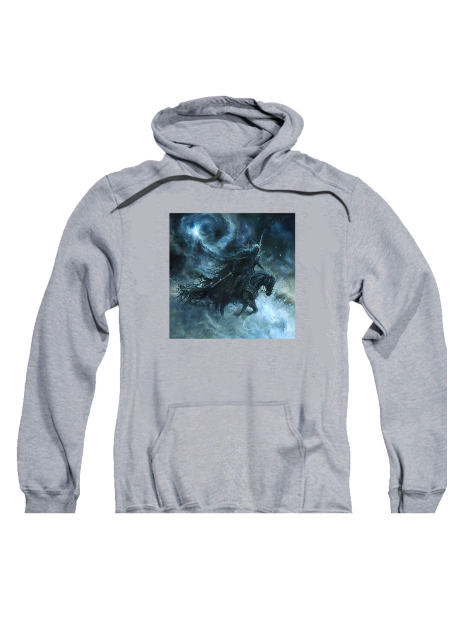 Gray Dark King Attack Hoodie