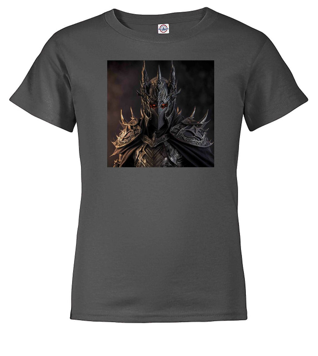 Charcoal Dark Lord Fantasy Youth/Toddler T-Shirt