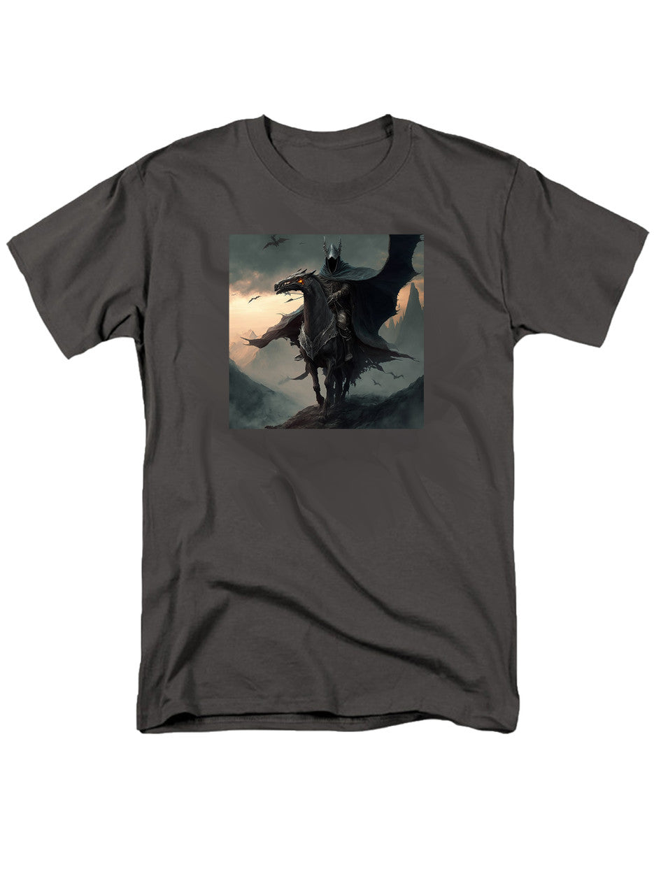 Charcoal Dark Rider Fantasy T-Shirt
