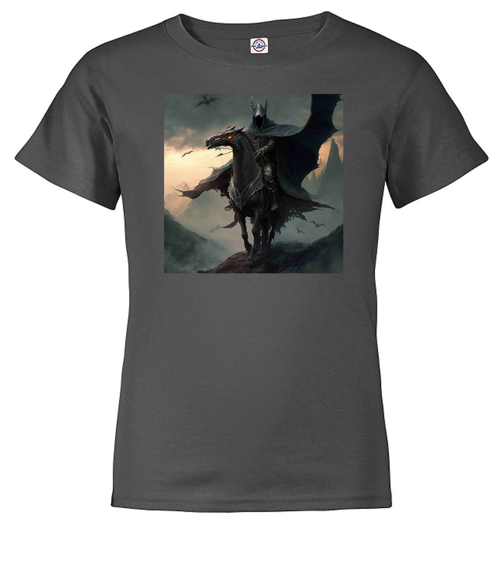 Charcoal Dark Rider Fantasy Youth/Toddler T-Shirt