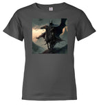 Charcoal Dark Rider Fantasy Youth/Toddler T-Shirt
