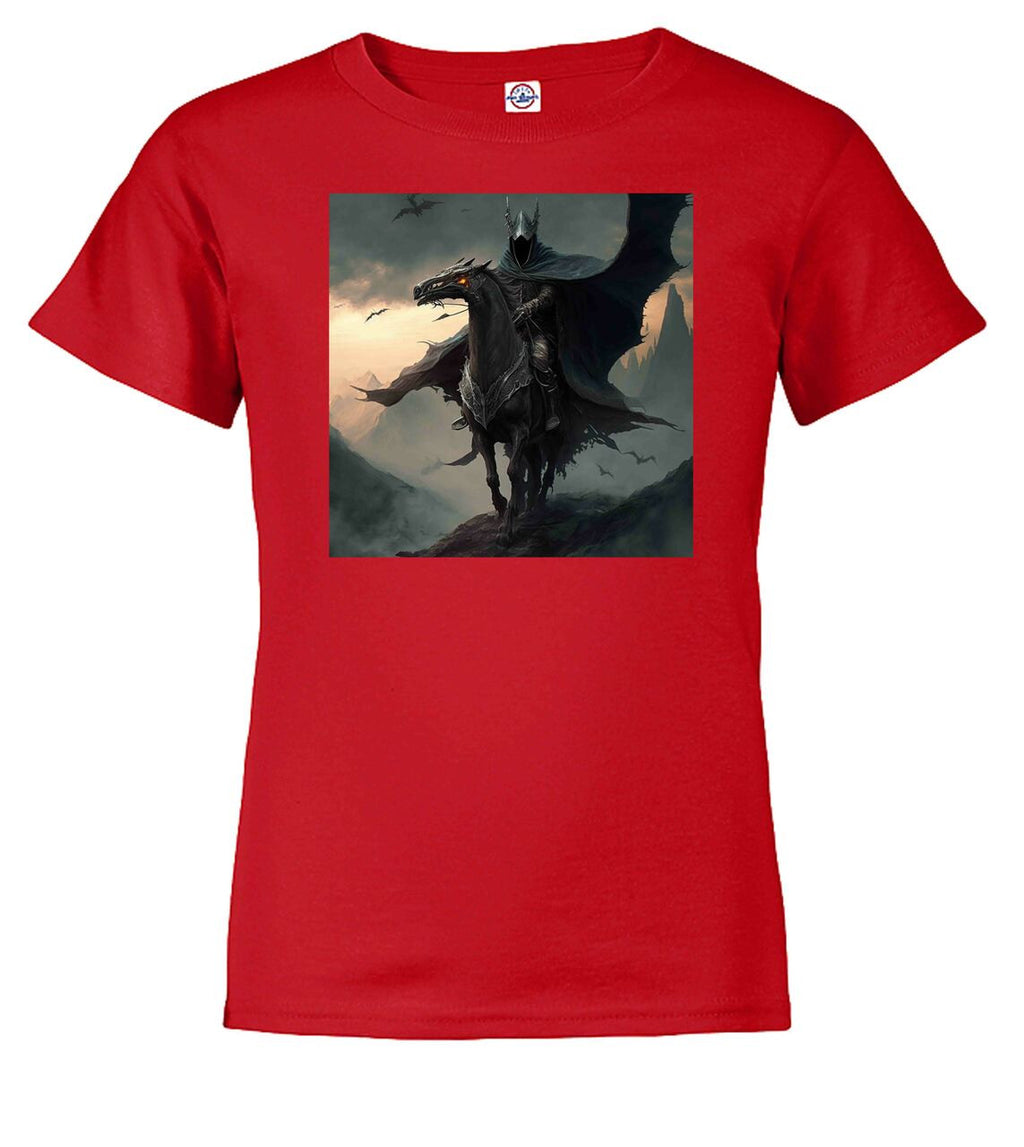 Red Dark Rider Fantasy Youth/Toddler T-Shirt