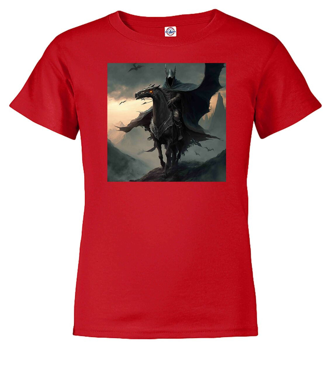 Red Dark Rider Fantasy Youth/Toddler T-Shirt