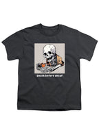 Charcoal Death Before Decaf Youth/Toddler T-Shirt