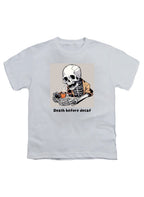 White Death Before Decaf Youth/Toddler T-Shirt