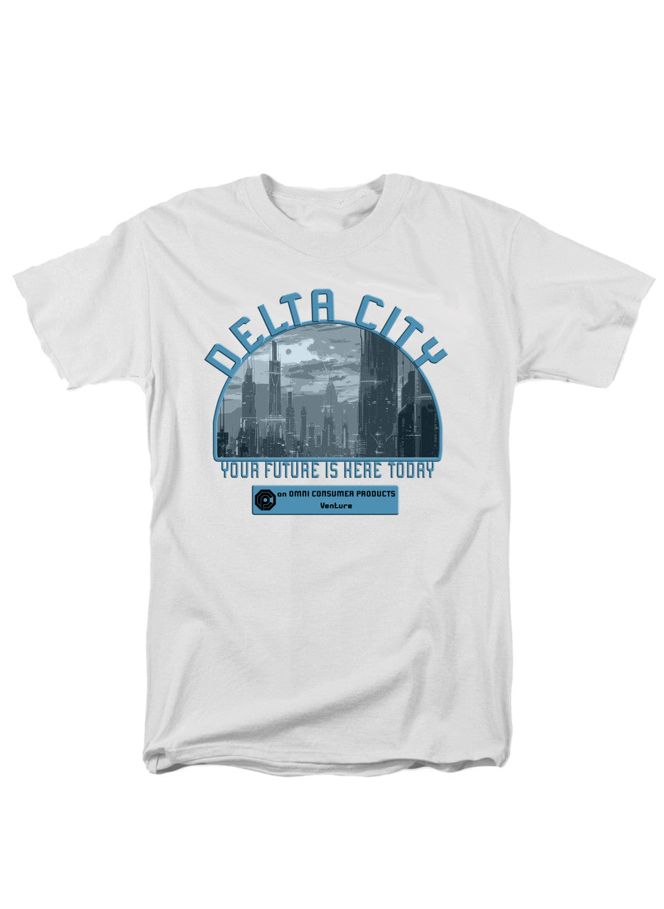 White Delta City Your Future is Here Today T-Shirt
