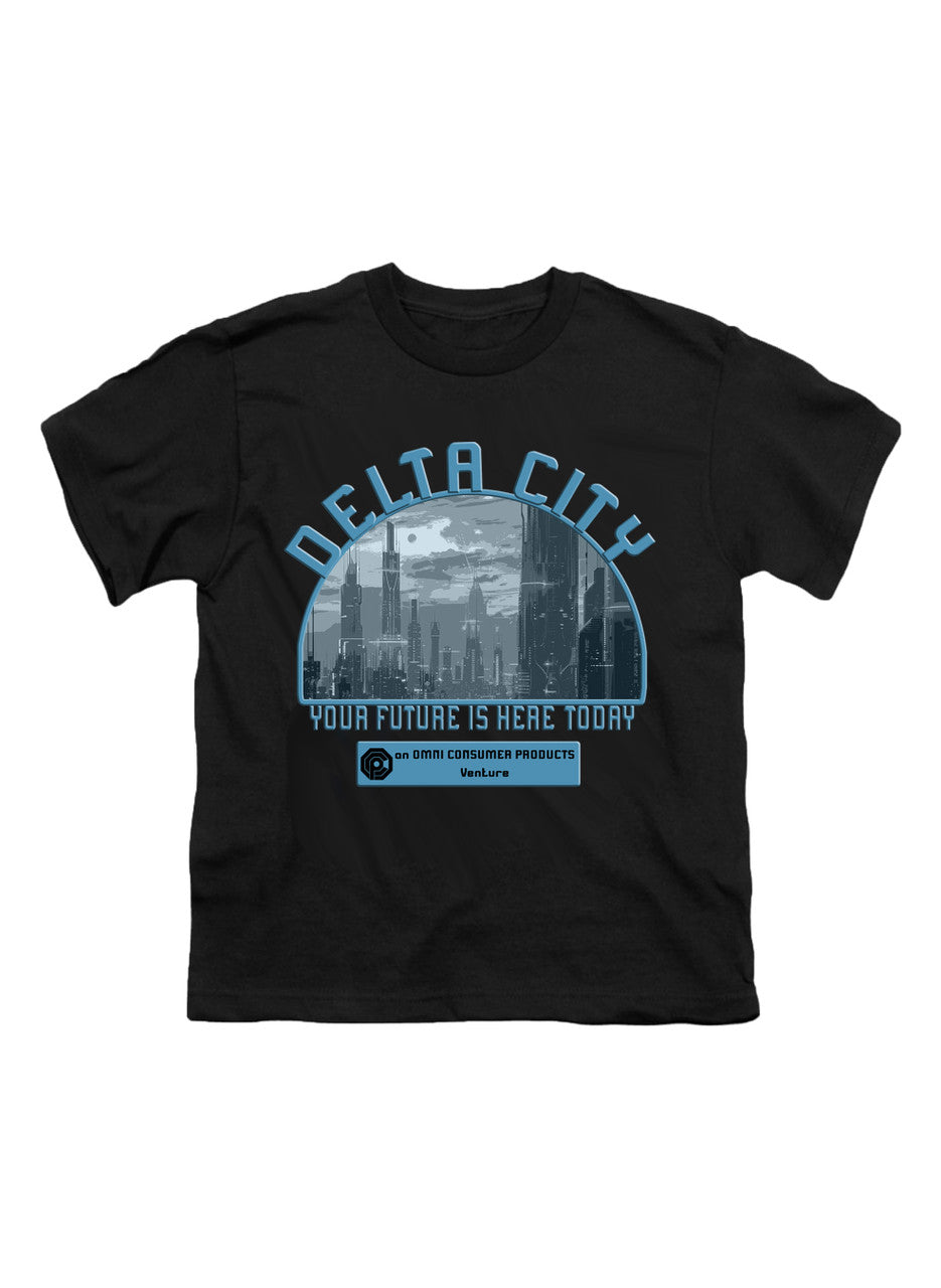 Black Delta City Your Future is Here Today Youth/Toddler T-Shirt