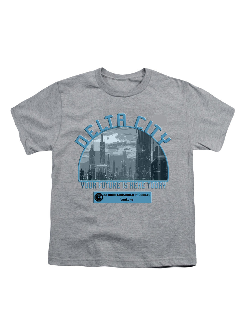 Gray Delta City Your Future is Here Today Youth/Toddler T-Shirt