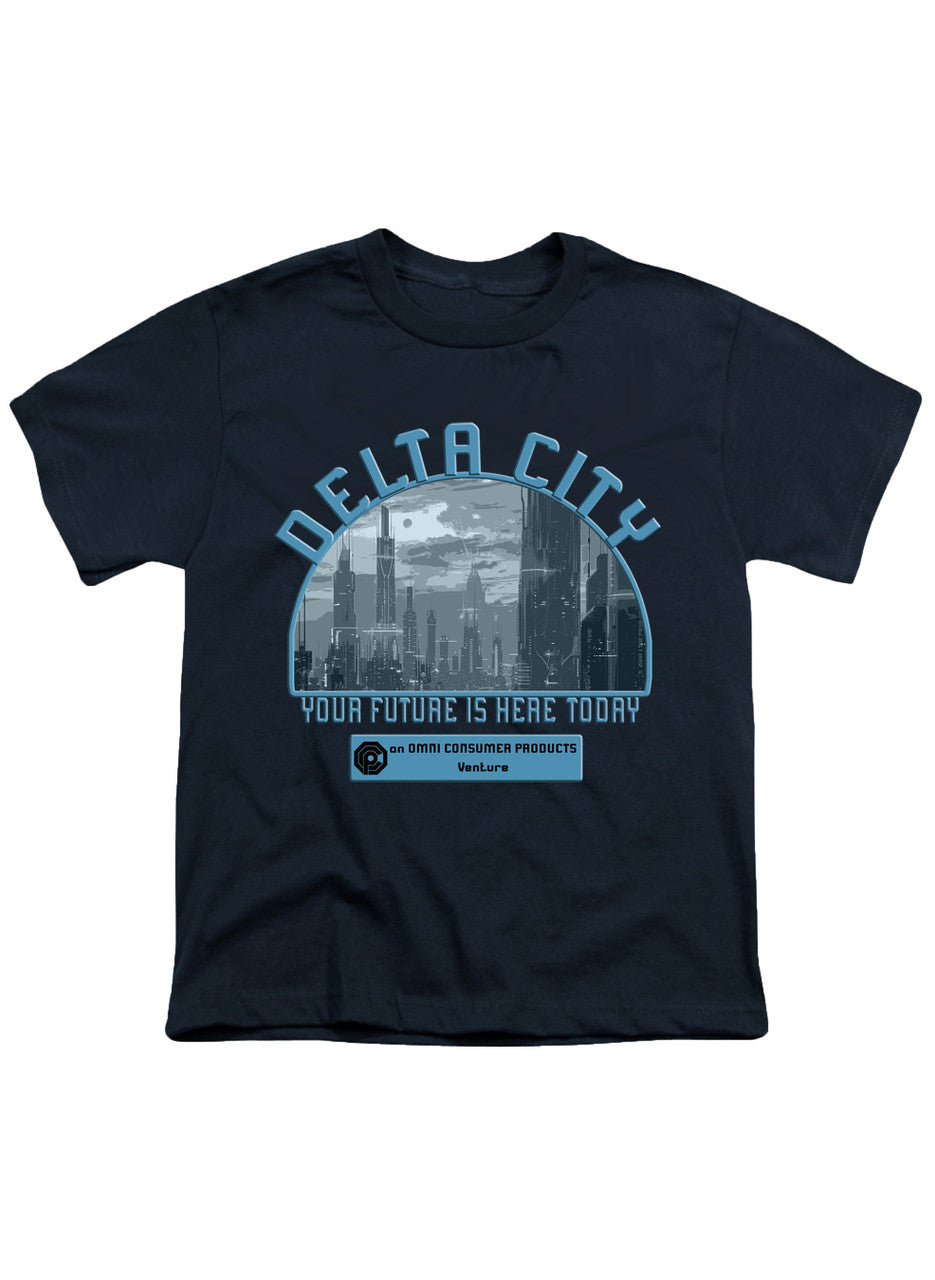 Navy Delta City Your Future is Here Today Youth/Toddler T-Shirt