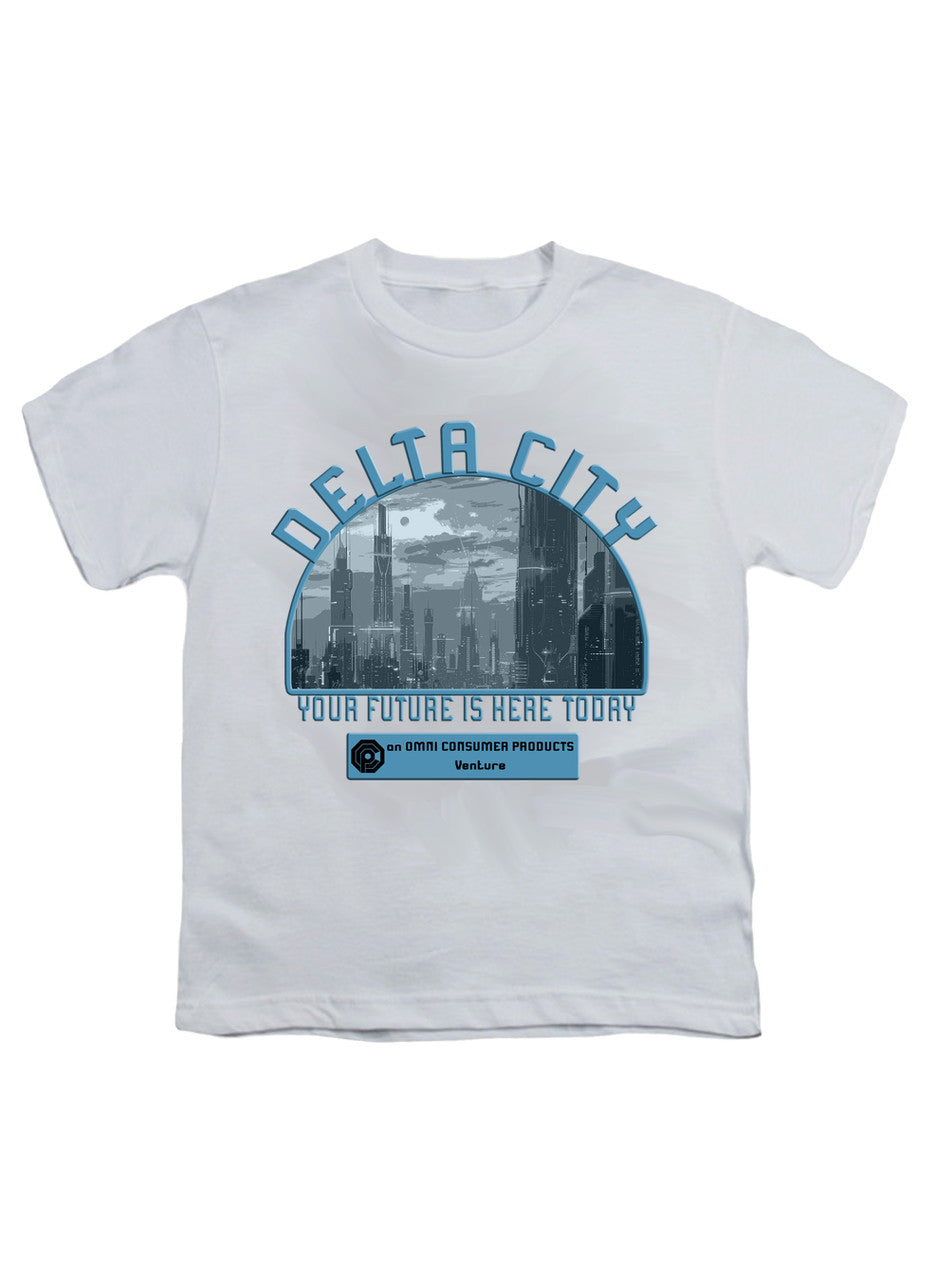 White Delta City Your Future is Here Today Youth/Toddler T-Shirt
