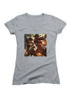 Gray Desperados Juniors V-Neck T-Shirt