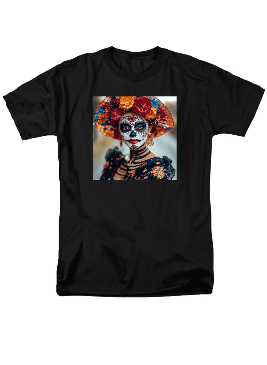Black Dia De Los Muertos T-Shirt