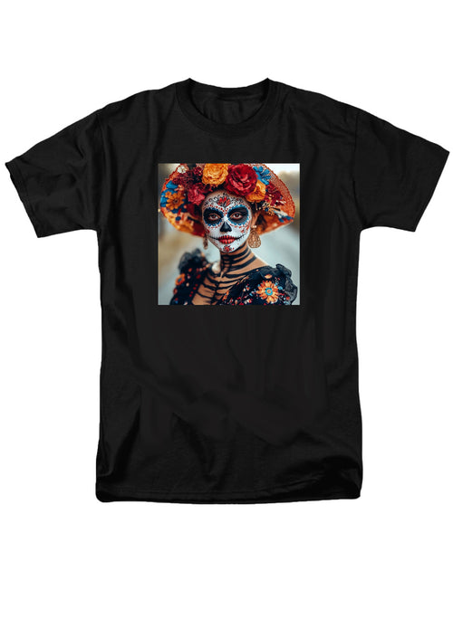 Black Dia De Los Muertos T-Shirt