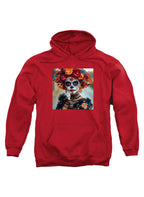 Red Dia De Los Muertos Hoodie