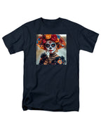 Navy Dia De Los Muertos T-Shirt