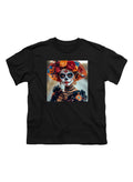 Black Dia De Los Muertos Youth/Toddler T-Shirt