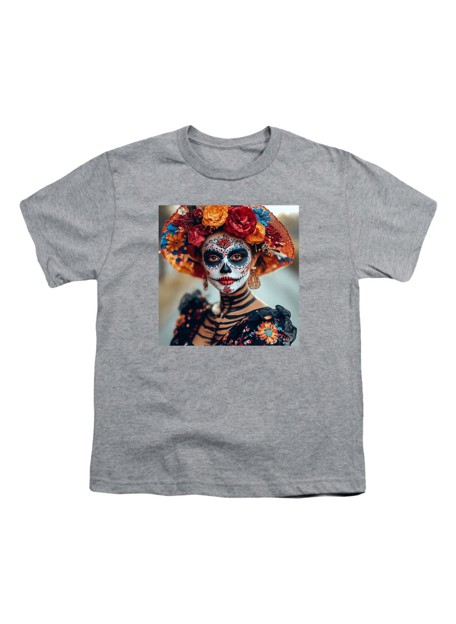 Gray Dia De Los Muertos Youth/Toddler T-Shirt