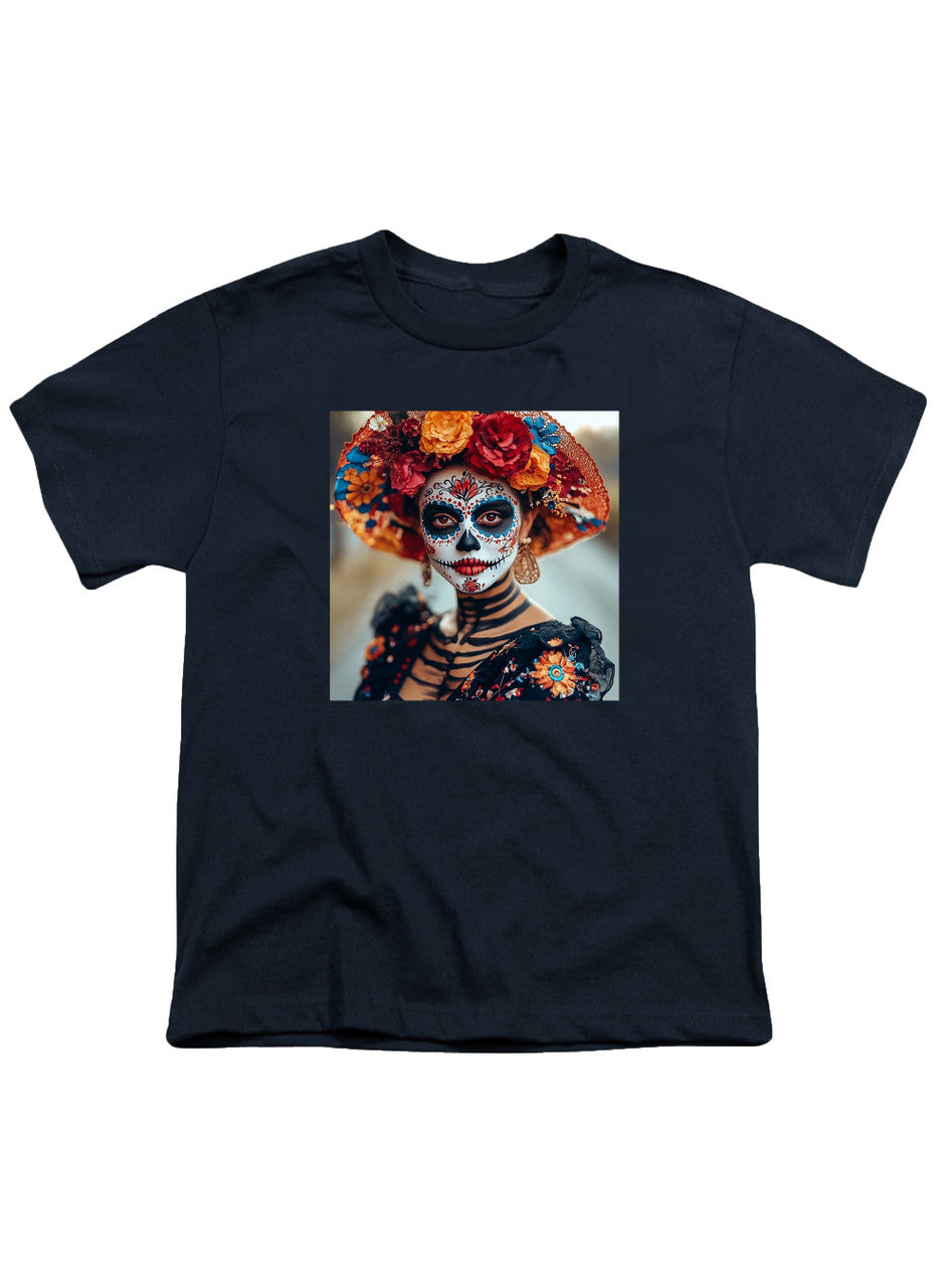 Navy Dia De Los Muertos Youth/Toddler T-Shirt