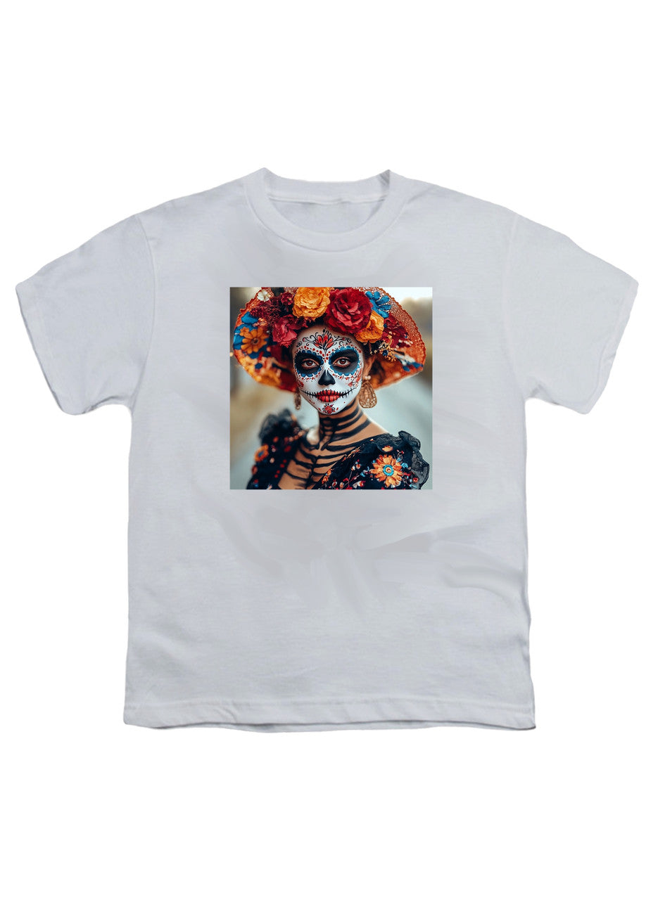 White Dia De Los Muertos Youth/Toddler T-Shirt