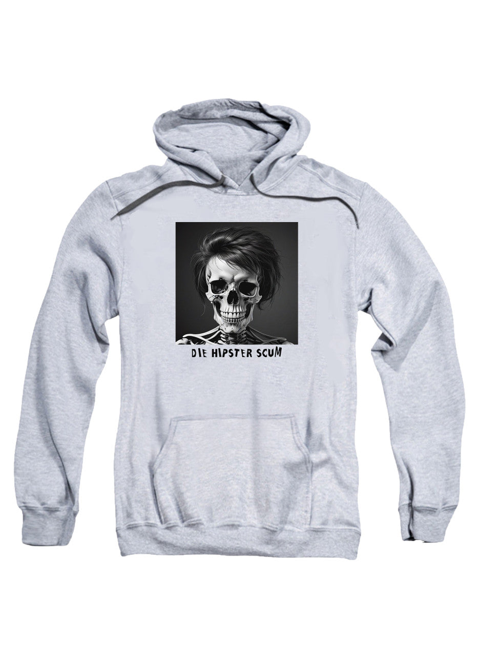 Gray Die Hipster Scum Hoodie