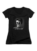 Black Die Hipster Scum Juniors V-Neck T-Shirt