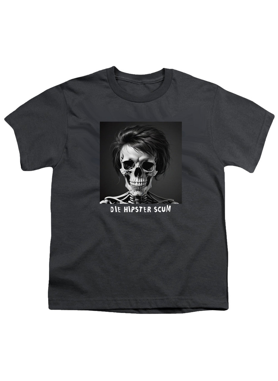 Charcoal Die Hipster Scum Youth/Toddler T-Shirt