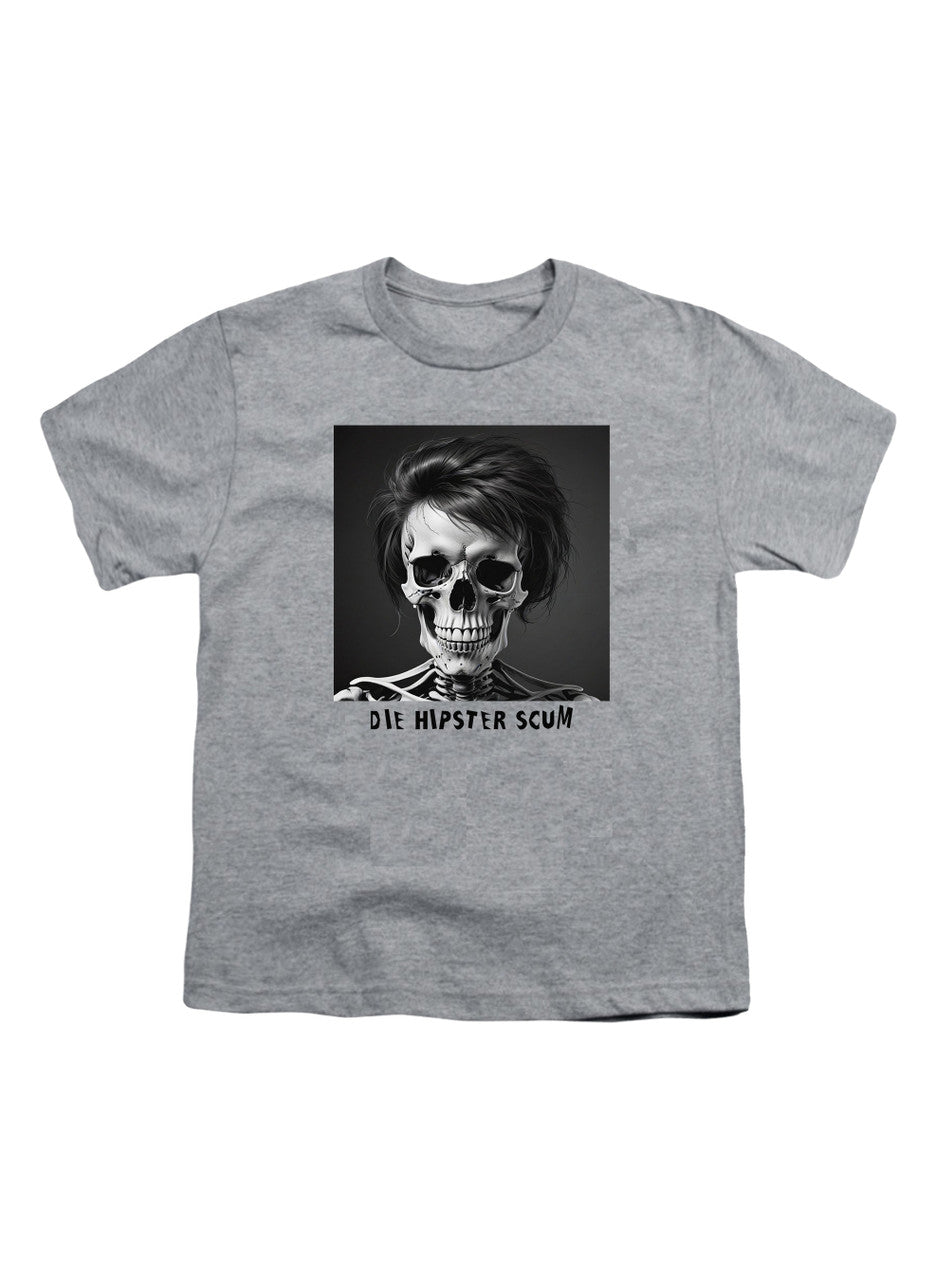Gray Die Hipster Scum Youth/Toddler T-Shirt